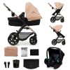 Kočárek kombinovaný KINDERKRAFT Moov 2 pěnová EVA kola 3v1 - Sand Beige
