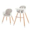 Židlička jídelní KINDERKRAFT Sienna - Grey