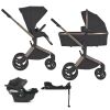 Kombinovaný kočárek ANEX Flo 3v1 + CYBEX Aton B2 i-Size + isofix základna - Solo