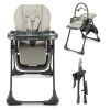 Židlička jídelní KINDERKRAFT Tummie - Grey 