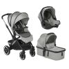 JANÉ Kočárek 3v1 JANÉ Crosslight + korba Micro Pro + autosedačka Koos Isize - Dim Grey