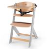 Jídelní židlička Kinderkraft Enock - Grey Wooden