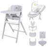 Jídelní židlička Carrello Tenero 3v1 - Atlantis Grey