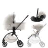 Kombinovaný kočárek Britax Rio + hluboká korba + autosedačka Baby-Safe PRO - Lux Soft Taupe