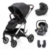 Set kočárek Zopa Quest + korba + adaptéry + autosedačka - Vulcan Black/Silver