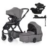 PETITE&MARS ICON AIR SET LITE kočárek + autosedačka Cybex 3v1 - Dove Grey