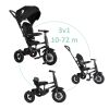 QPLAY Tříkolka Rito air gel (Rubber) věk 10-72 měsíců - Black
