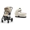 Cybex Balios S Lux 2v1 včetně korby Cot S - Almond Beige + Seashell 2026