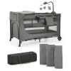 Kinderkraft cestovní postýlka Joy 2 s doplňky - Dark grey