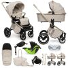 Kombinovaný kočárek Muuvo Quick Boho Beige 3v1 + KIDDY Evoluna i-size 2 + základna