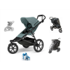 Akční set kočárek Thule Urban Glide 3 - Mid Blue + pláštěnka, madlo, moskytiera