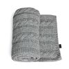 Pletená deka Jasmine 80x105cm - Grey
