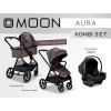 Kočárek MOON AURA kombi set 3v1 - Tonka Melange