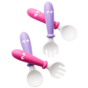BabyBjörn Lžičky a vidličky pro nejmenší set 4ks - Pink/Purple