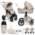Kombinovaný kočárek Muuvo Quick Boho Beige 3v1 + KIDDY Evoluna i-size 2 + základna