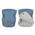 PETITE&MARS Zimní set fusak Jibot 3v1 + rukavice na kočárek Jasie - Ocean Blue