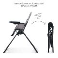 Židlička jídelní KINDERKRAFT Binci - Grey