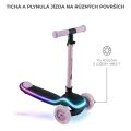 KINDERKRAFT Raket kolobežka tříkolová svítící - Pink