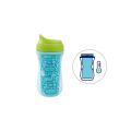 Hrneček Chicco Aktivní termo s hubičkou 266 ml - modrý hvězdičky