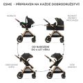 Kočárek kombinovaný KINDERKRAFT Esme Pro 3v1 - Moonlight Grey