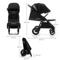 Kočárek sportovní KINDERKRAFT Mitzy Air - Black