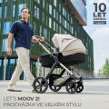 Kočárek kombinovaný KINDERKRAFT Moov 2 pěnová EVA kola 3v1 - Moonlight Grey