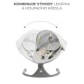 Houpací lehátko Kinderkraft LUMI 2V1 - Light Grey
