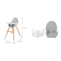 Jídelní židlička Kinderkraft FINI 2 - Grey