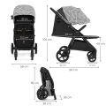 Kočárek Kinderkraft Mitzy - Lunar Black Bizuu