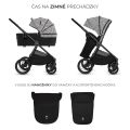 Kočárek kombinovaný  2v1 KINDERKRAFT Nea 2 - Lunar Black Bizuu