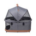 Kočárek+autosedačka+přepravka pro psy 3v1 Wonderfold Pet P2 do 9 kg - Graphite grey