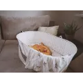 Ahojbaby Mojžíšův košík pro miminko Paper Dream white s matrací Basic