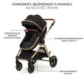 Kočárek kombinovaný KINDERKRAFT Esme Pro 3v1 - Pure Black