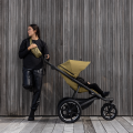 Kočárek 2v1 Thule Urban Glide 3 single + korba Bassinet - Black / Soft Beige 2025