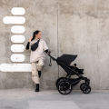 Akční set kočárek Thule Urban Glide 4-wheel + pláštěnka, madlo, moskytiera - Tinted Taupe