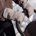 Rukavice na kočárek Voksi Stroller Mittens - Limited chocolate snow 
