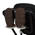 Rukavice na kočárek Voksi Stroller Mittens - Limited chocolate snow 