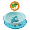 Chicco jídelní sada - talíř,miska 12m+ Růžová