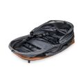 Kočárek+autosedačka+přepravka pro psy 3v1 Wonderfold Pet P2 do 9 kg - Graphite grey