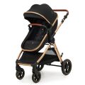 Kočárek kombinovaný KINDERKRAFT Esme Pro 3v1 - Pure Black