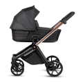 Kombinovaný kočárek 2v1 Tutis Mio3 + BLACK EDITION - Rose Gold