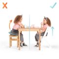 Jídelní židlička Kinderkraft Enock - White wooden s vložkou