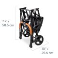 Kočárek+autosedačka+přepravka pro psy 3v1 Wonderfold Pet P2 do 9 kg - Graphite grey