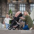 Kočárek kombinovaný KINDERKRAFT Moov 2 pěnová EVA kola 3v1 - Moonlight Grey
