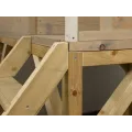 Dětský zahradní domeček s houpačkou, skluzavkou i pískovištěm