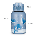 PETITE&MARS Láhev nerezová termo se slámkou 350 ml - Work Zone