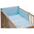 Souprava do postýlky Scarlett  6 dílů 100 x 135 cm - Měsíček modrá