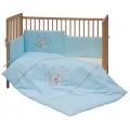 Souprava do postýlky Scarlett  6 dílů 100 x 135 cm - Měsíček modrá