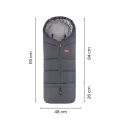 Zimní nastavitelný fusak 3v1 Petite&Mars Jibot - Charcoal Grey