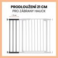 Hauck Zábrana Open N Stop 2 (75-80cm) White + nástavec 21 cm